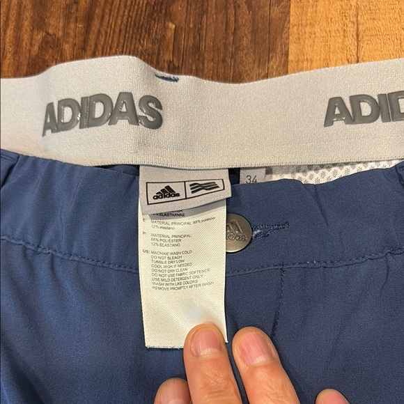 Adidas Navy Golf Shorts - Picture 2 of 8